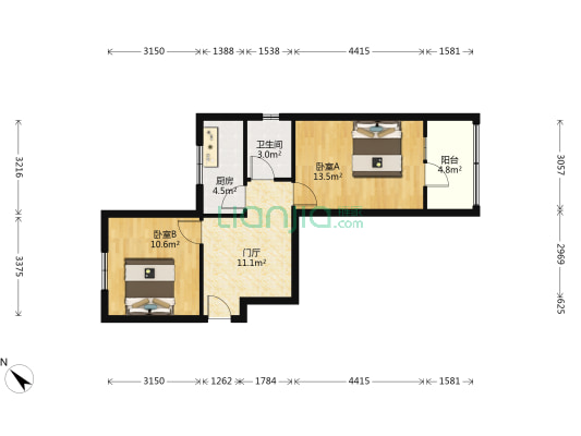 小天西巷7号 2室0厅1卫 59平方