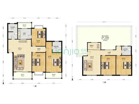 学府花园(高新) 5室2厅3卫 238平方