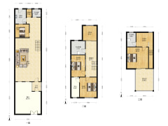 满五唯一，南北通透，带大院子，精装修，拎包入住-涿州玫瑰假日户型图