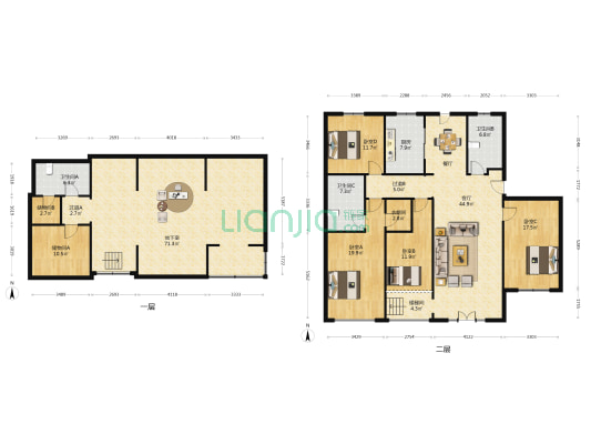 静山悦园 4室1厅3卫 169平方