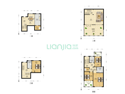 巨匠-金色家园 4室2厅3卫 227平方