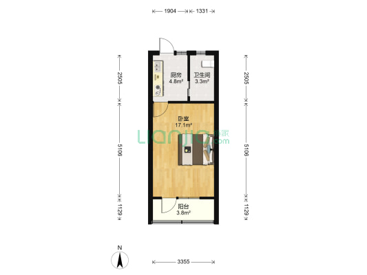 襄阳南路277弄 1室0厅1卫 36平方