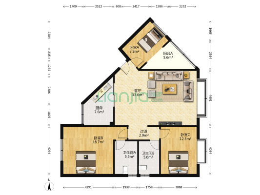 北泉商住楼房源|户型图|小区车位|交通地址详情分析!