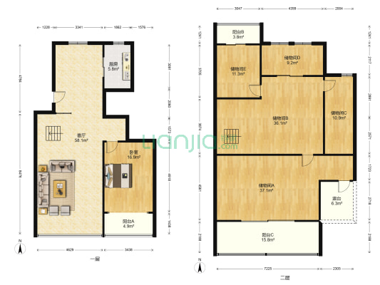 碧桂嘉苑 1室1厅0卫 199平方