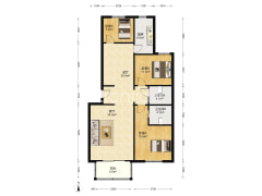 开发区南北通透大三居，本满五年-涿州唐人花园户型图