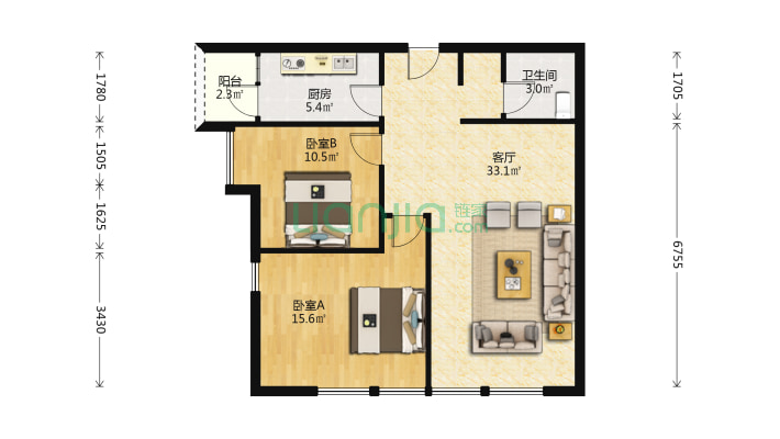 锦绣年华二手房实景图