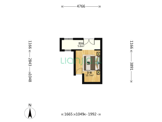 津缝楼 1室0厅0卫 10平方