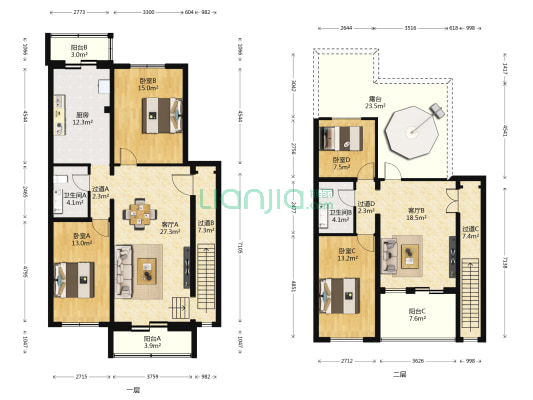 小潞邑 4室2厅2卫 177平方