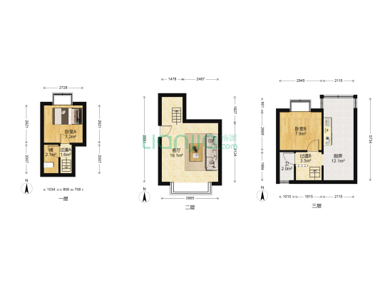 新发路28号 2室1厅1卫 58平方