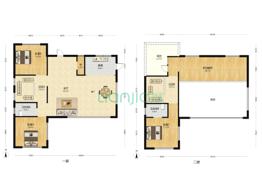 九洲保利天和屿墅 4室1厅2卫 466平方