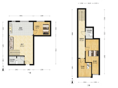 钻石广场，南北跃层，好楼层，看房房便-涿州钻石广场户型图