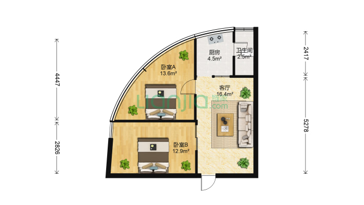 人民中路89号二手房实景图