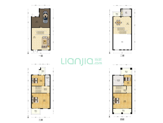 银河湾花园 4室2厅2卫 338平方