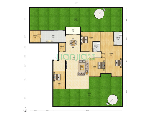 南方航空城 3室1厅2卫 205平方