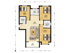 出售天伦湾一期大户型，南北通透，落地窗，三居室，-涿州天伦湾一期户型图