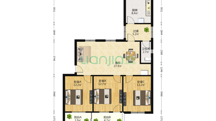 长征路豫章监狱所宿舍二手房实景图