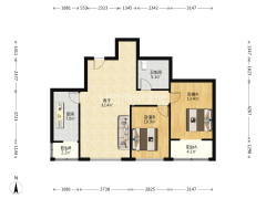 钻石商圈 地上庭院 下楼就能逛街-涿州金竹花园户型图