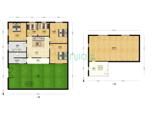 税务局幸福巷家属院 5室1厅1卫 247平方
