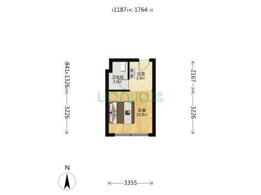 双林南支路10号 1室0厅1卫 26平方