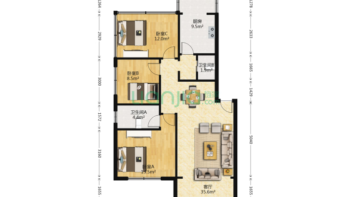 锦桂苑二手房实景图