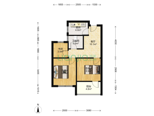 勾庄佳苑 3室1厅1卫 60平方