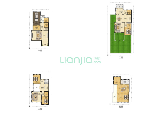 西郊高尔夫庄园 6室4厅3卫 262平方