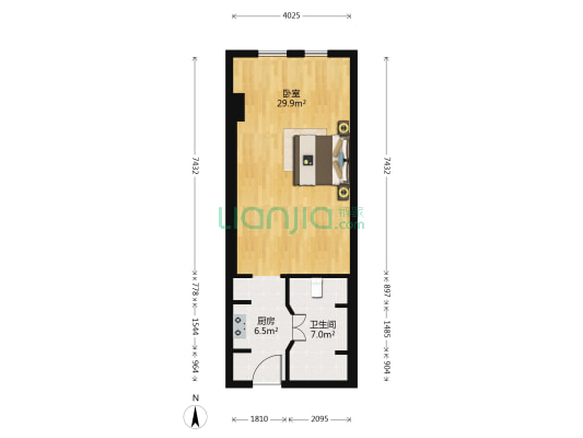 宁波商会 1室0厅1卫 73平方