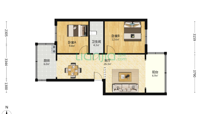 玉居庵西路8号院二手房实景图