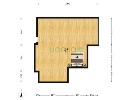 龙湖大厦 1室0厅0卫 84平方