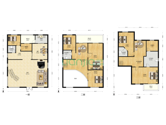 晨光别墅 8室2厅4卫 354平方