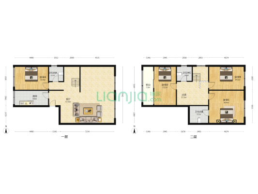 滨江路23号 4室1厅3卫 186平方