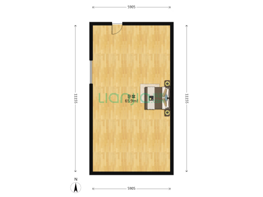 柯家塆小区 1室0厅0卫 55平方