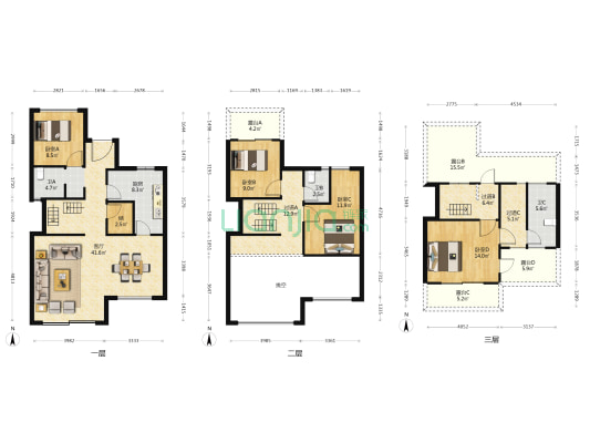 富力白鹭湾瞰湖 4室1厅3卫 166平方