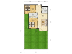鸿坤新干线 一层带院子 诚意出售 带车位 房本满二-涿州高铁新干线户型图