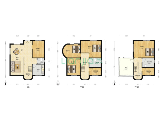 丽景花园（西区） 4室1厅3卫 212平方