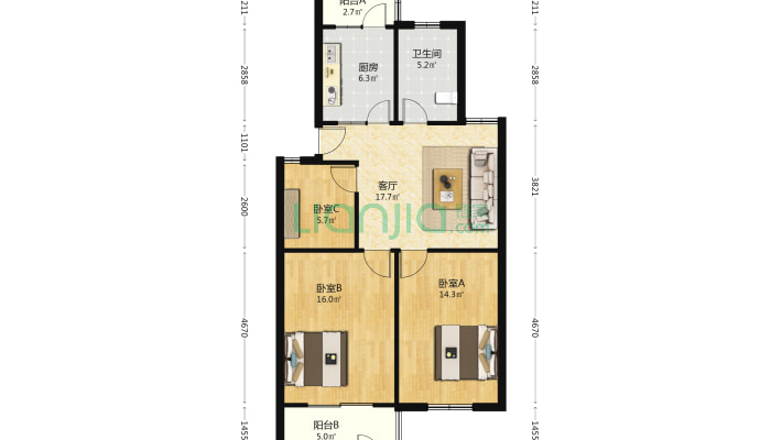 同济大学沪西小区二手房实景图