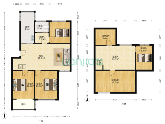平山新村 4室1厅1卫 157平方