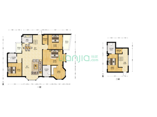 时代都市广场 4室2厅3卫 203平方