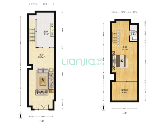 爱琴海购物广场 1室1厅1卫 71平方