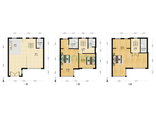 华鸿凤湖十里 3室1厅4卫 155平方