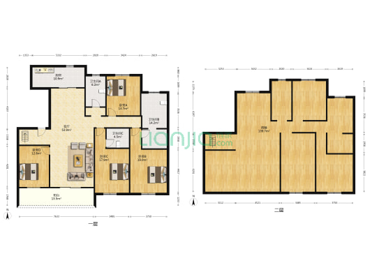 天地源金兰尚院 4室1厅3卫 193平方
