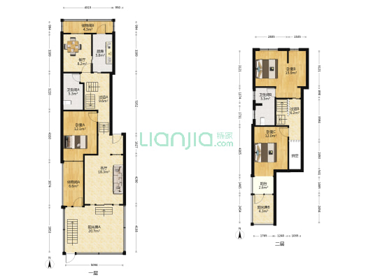 万博苑 3室2厅2卫 132平方