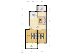 房本满二税费低 朝南两 居室 温馨小屋 小区停车方便-涿州矿山局家属楼户型图