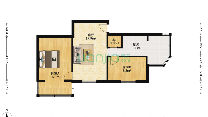 和平村中医学院宿舍二手房实景图