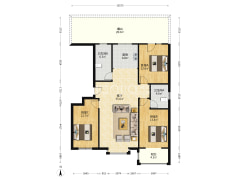 惠友万悦城  三阳开泰户型 业主诚意出售-涿州惠友万悦城(涿州)户型图