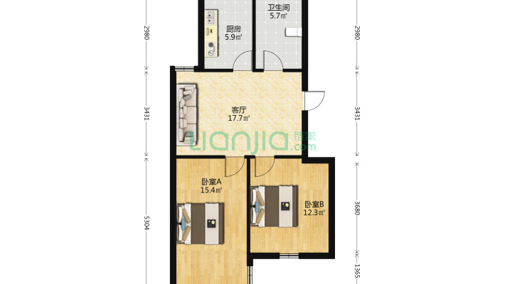 五里综合楼二手房实景图