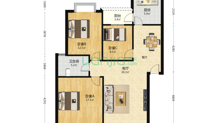 华韵庭苑二手房实景图