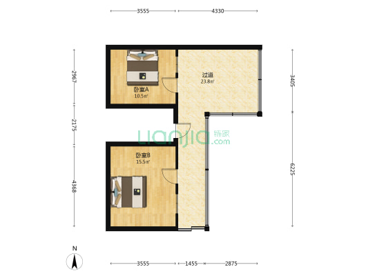 地震台南侧小区 2室0厅0卫 38平方