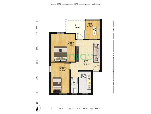 禅城亲仁路 3室1厅1卫 56平方