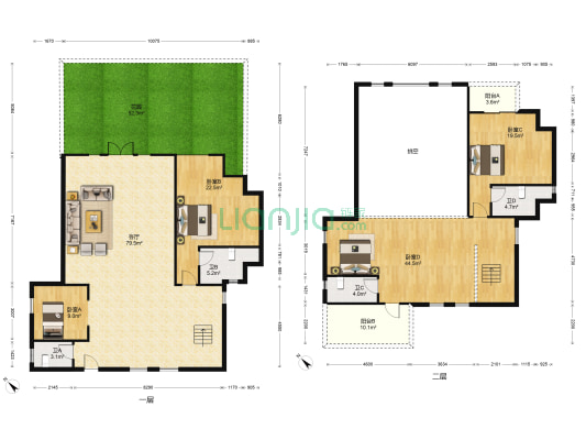 独栋大别墅，单层面积200+，业主急售-户型图